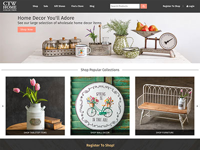 CTW Home Collection B2B ecommerce site redesign