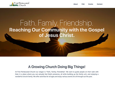 First Pentecostal Church of Roxboro site redesign